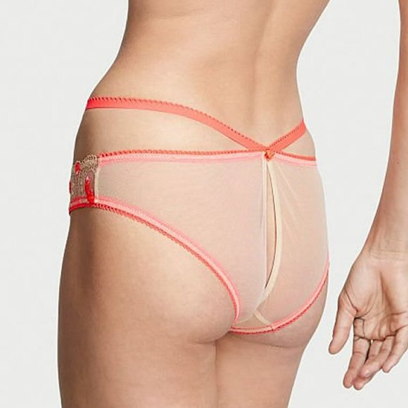 Nwt Victorias Secret Dream Angels Heart Embroidery Keyhole Cheekini Panty - Picture 2 of 9